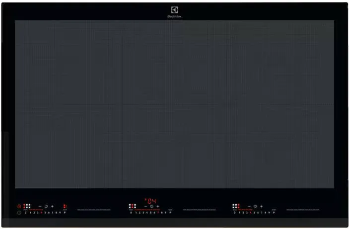 Plita ELECTROLUX incorporabila EIV87671, Inductie, 6 zone de gatit, TotalFlex, PowerBoost, ActiveTouch, Hob2Hood, 78 cm, Negru