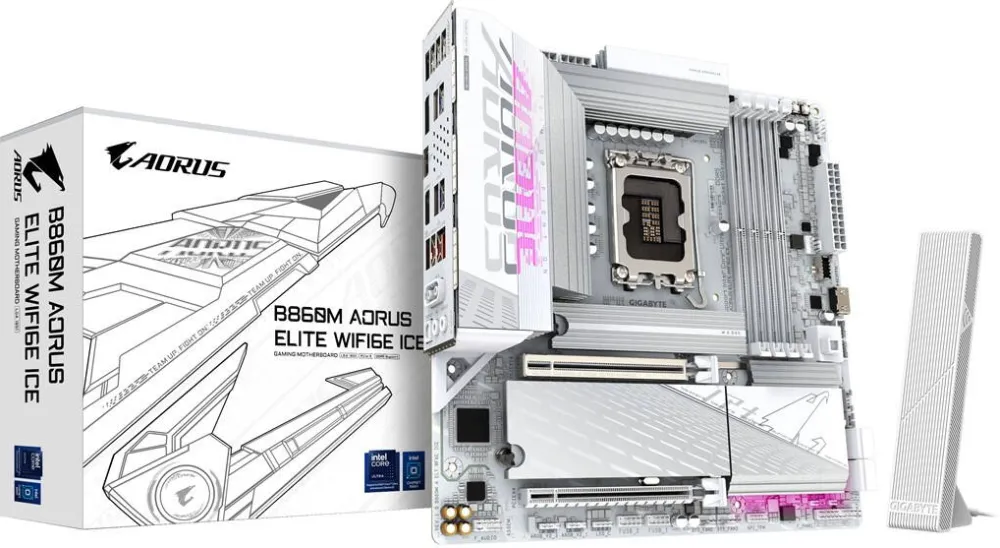 Placa de Baza GIGABYTE B860M AORUS ELITE WIFI6E ICE