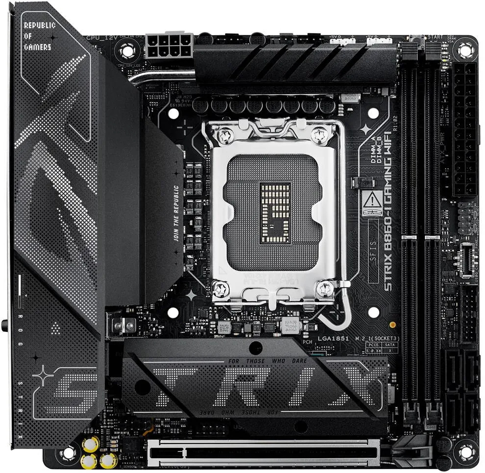 Placa de Baza Asus ROG STRIX B860-I GAMING WIFI Intel B860 LGA 1851 (Socket V1) mini ITX