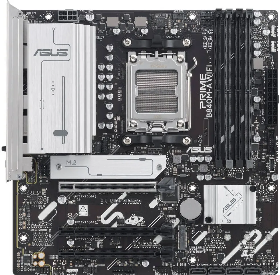 Placa de Baza Asus PRIME B840M-A WIFI AMD B840 Socket AM5 micro ATX