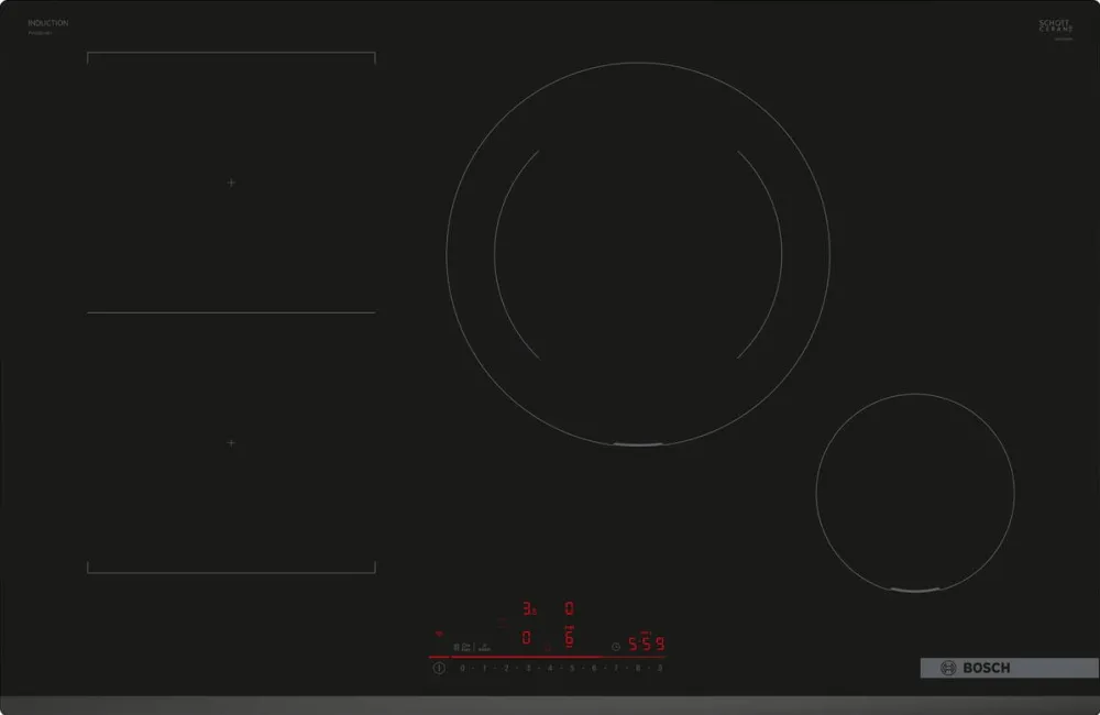 Plita BOSCH Serie 6 PVS831HB1E hob Black Built-in 80 cm Zone induction hob 4 zone(s)