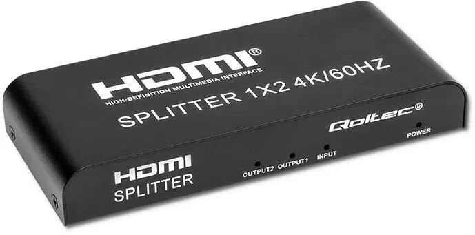 Adaptor QOLTEC Qoltec 51797 Active HDMI Splitter 2 x HDMI 4K x 2K | 6Gb/s | 60Hz