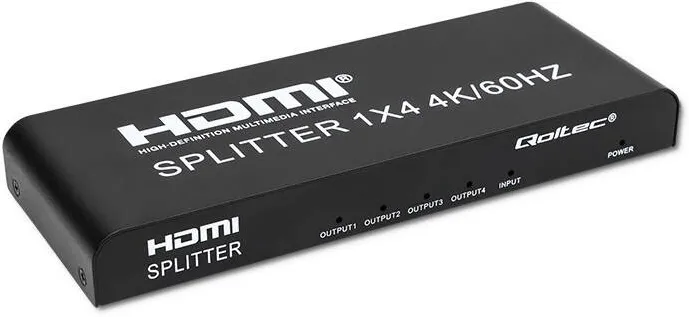Adaptor QOLTEC 51799 Active HDMI Splitter 4 x HDMI 4K x 2K | 6Gb/s | 60Hz