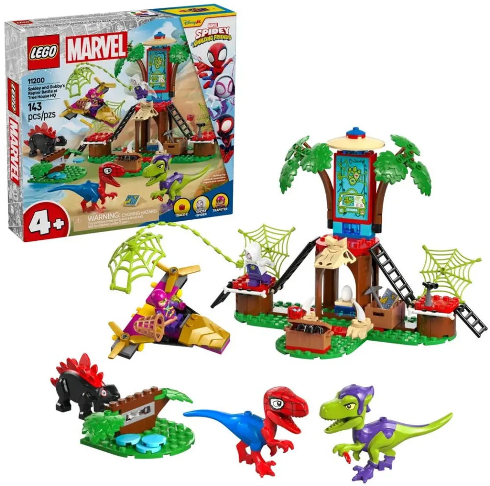 LEGO MARVEL 11200 Spidey and Gobby’s Raptor Battle at Tree House HQ