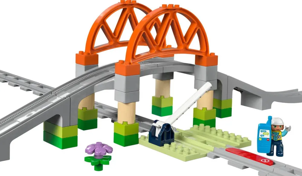 LEGO DUPLO TOWN 10426 Bridge and railway tracks - expansion set