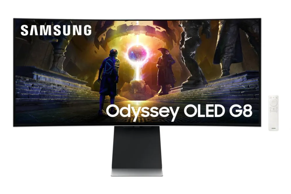 Monitor Samsung Gaming Odyssey G8 G85SD LS34DG850SUXDU Curbat 34 inch UWQHD QD-OLED 0.03 ms 175 Hz HDR FreeSync Premium Pro