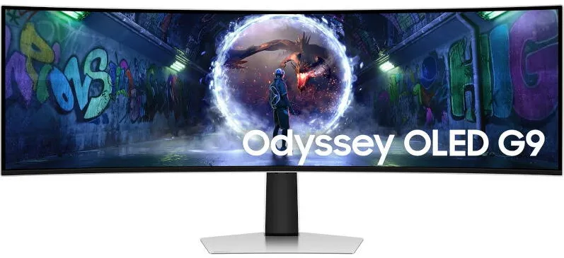 Monitor Samsung Gaming Odyssey G9 G93SD LS49DG934SUXEN Curbat 49 inch DQHD QD-OLED 0.03 ms 240 Hz HDR FreeSync Premium Pro & G-Sync Compatible