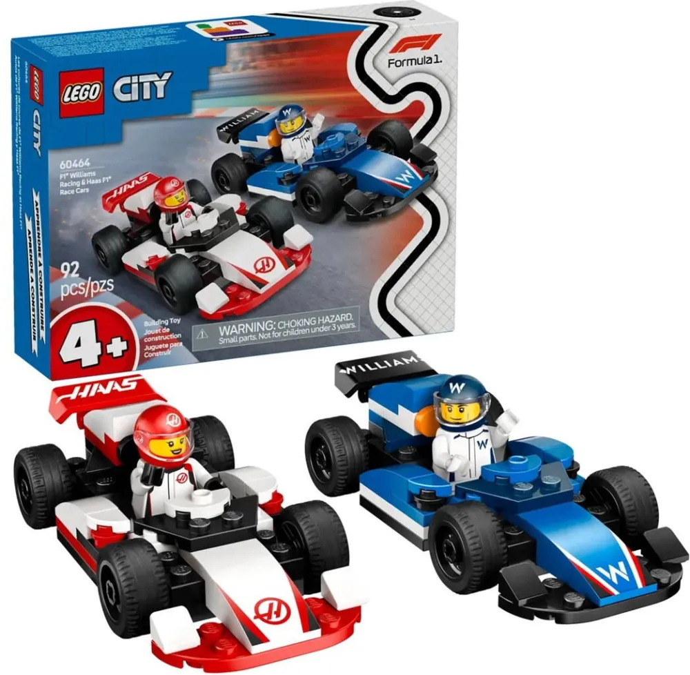 LEGO CITY 60464 F1 - Williams Racing & Haas F1 Race Cars