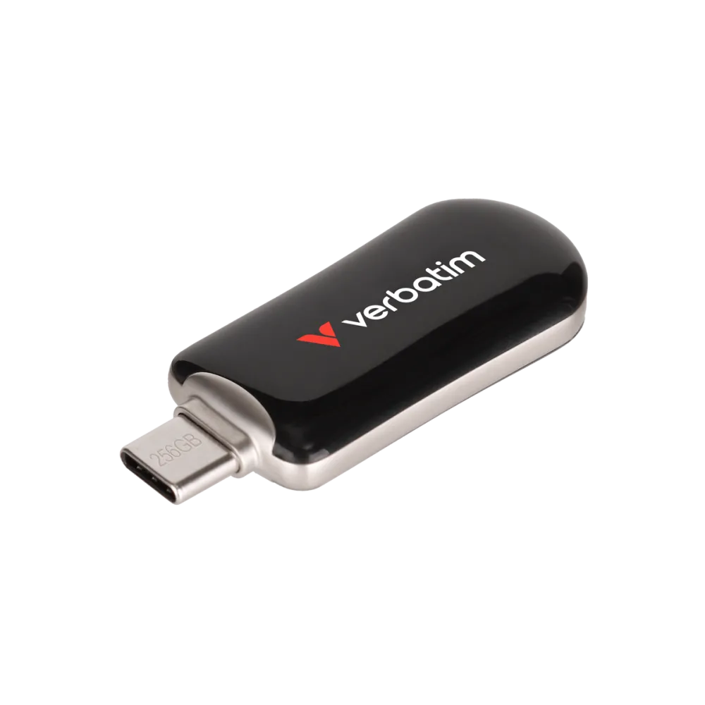 Memorie USB VERBATIM USB Flash Drive Verbatim, Plectra,256GB, USB-C, BKUSB 3.2 Gen 1