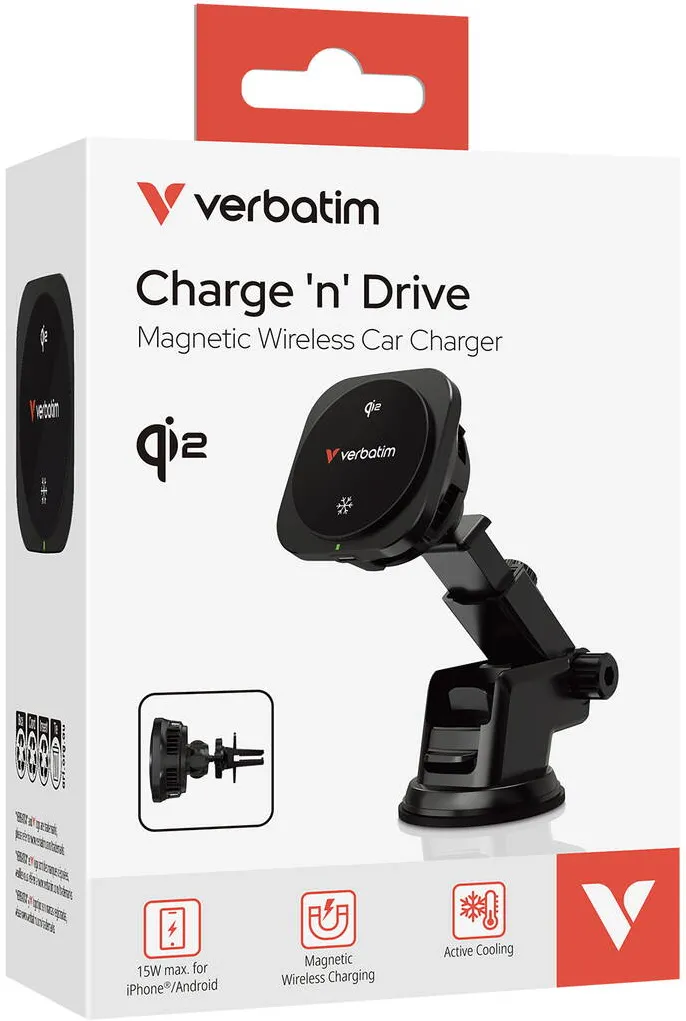 VERBATIM Incarcator auto magnetic wireless Verbatim CnD-02Qi2