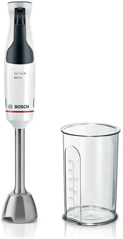 Blender de mana BOSCH MSM4W410 ErgoMaster 800 W alb/negru