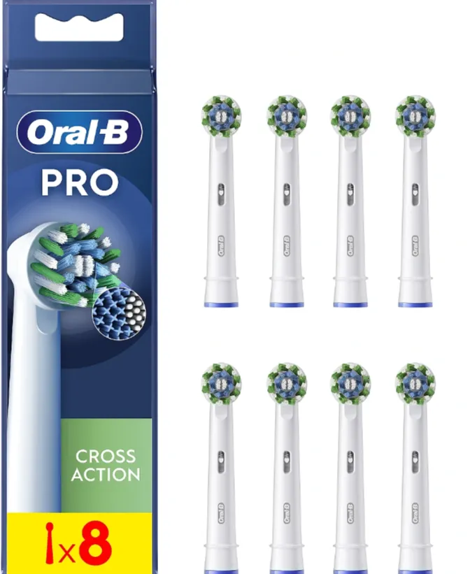 ORAL-B Oral-B EB50RX-8 Cross Action Replaceable toothbrush heads, 8 pcs, White