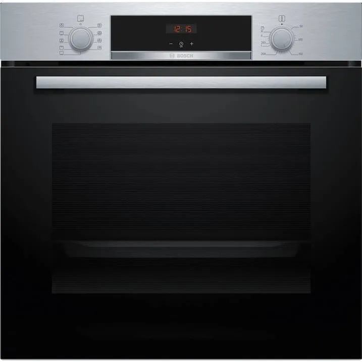 BOSCH Cuptor incorporabil Bosch HBA534ES3, 71 L, Electric, Multifunctional, Grill, 7 functii, Autocuratare EcoClean + hidrolitica, 3D Hotair, Suport telescopic, Clasa A+, Inox