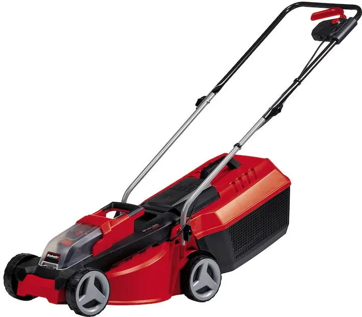 Einhell Masina de tuns gazon/iarba pe acumulator Einhell PXC GE-CM 18/30, latime taiere 30 cm, 3 trepte de taiere, inaltime de taiere 30-70 mm, sac colector 25 L, contine: acumulator Li-Ion 18V 3 Ah + incarcator rapid
