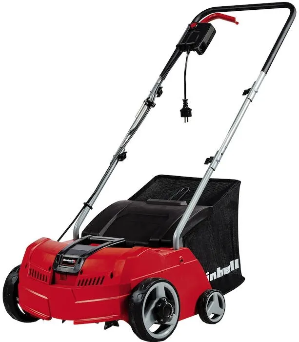 Einhell Scarificator / aerator electric Einhell GC-SA 1231/1, putere 1200 W, 31 cm latime lucru, tambur cu 8 lame duble, sac colector 28 l, functie de scarificare/aerare