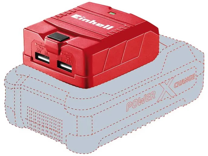 Einhell Adaptor USB Einhell Power-X-Change pentru acumulatori, TE-CP 18 Li USB-Solo, 18 V, iesire 5 V, 2.1 A