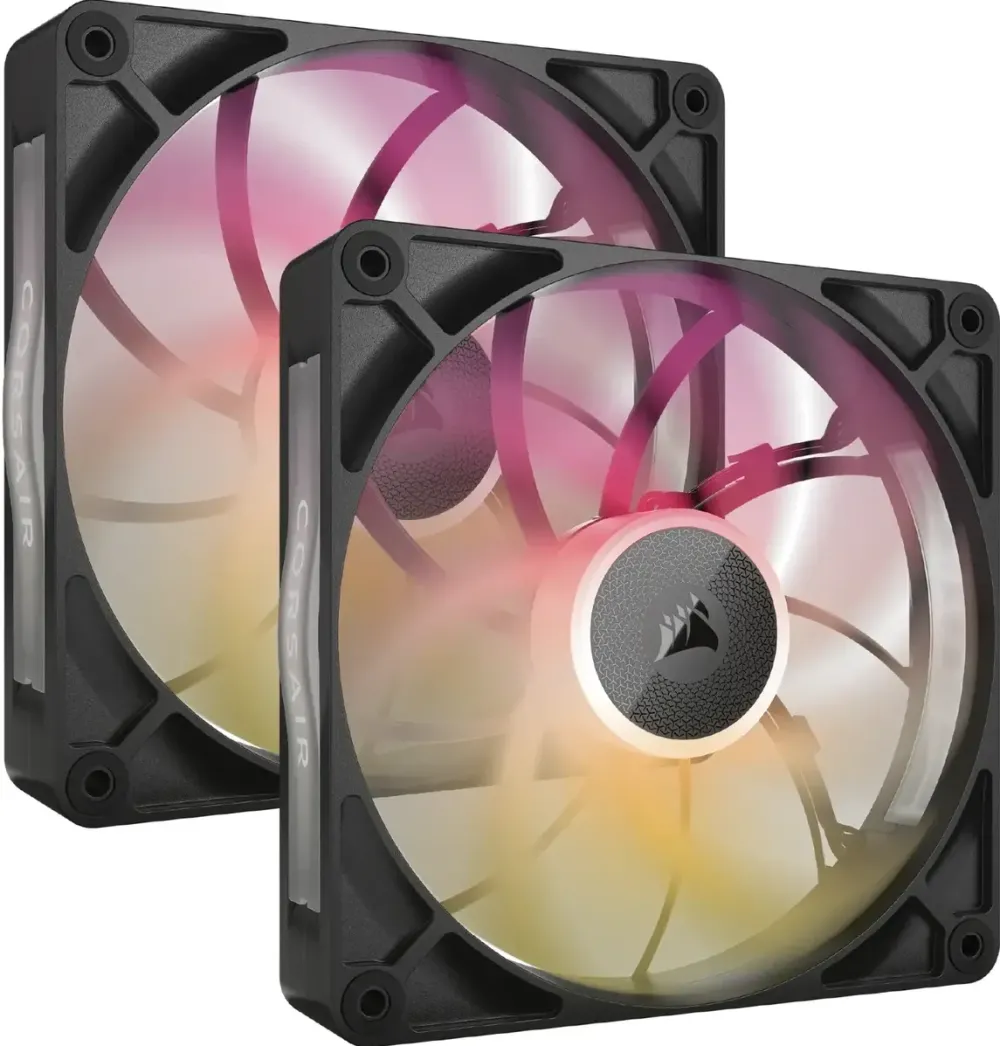 Corsair iCUE LINK RX140 Max RGB Starter Kit 140mm Black Two Fan Pack