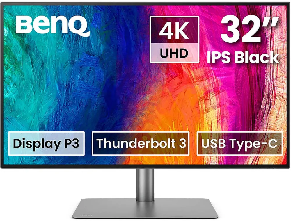 Monitor BenQ PD3225U, LED - 31.5 - black/silver, UltraHD/4K, IPS, Thunderbolt 3, USB-C