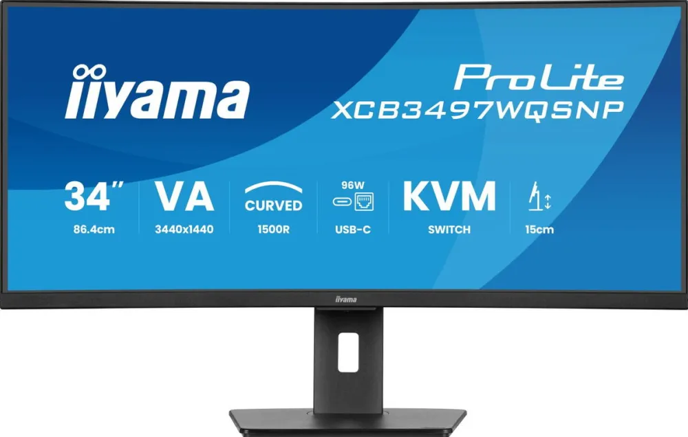 Monitor IIyama 86,4cm (34")   XCB3497WQSNP-B1 21:9  3xHDMI+DP+USB