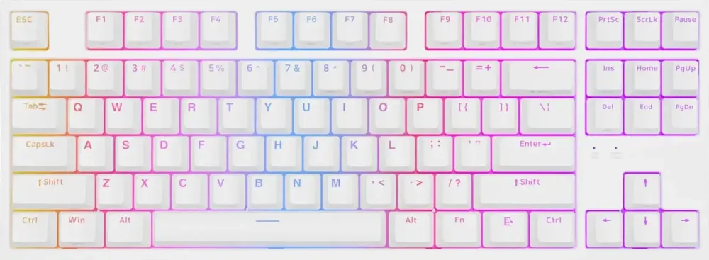Tastatura Genesis Thor 404 TKL biała RGB Kailh Box Brown V2