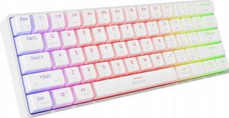 Tastatura Genesis Thor 660 G2 RGB biała Gateron Brown