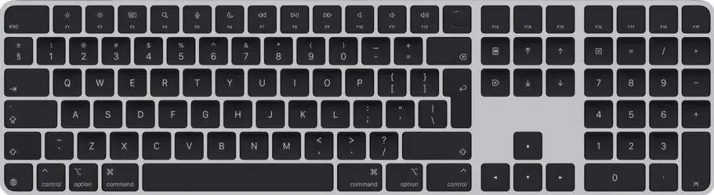 Tastatura Apple Magic Keyboard with Touch ID and Numeric Keypad for Mac models with Apple silicon Black