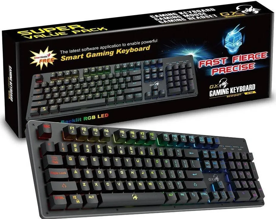 Tastatura GENIUS USB, 104 taste, 12 functii, ergonomic, palm rest, AI, cablu 1.5m, black, Ergo KB-700 31310053400  (timbru verde 0.8 lei)