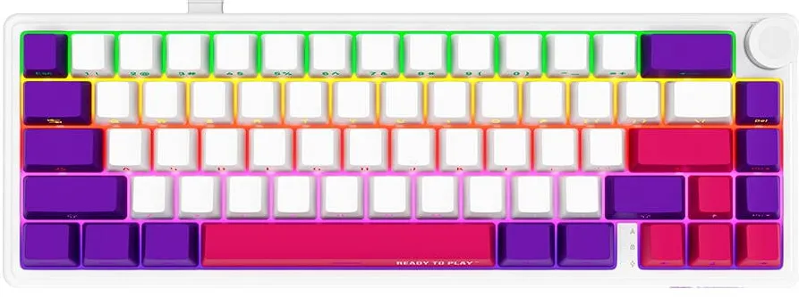 Tastatura LORGAR LRG-KBP70MW-WH-US Wireless Mecanica