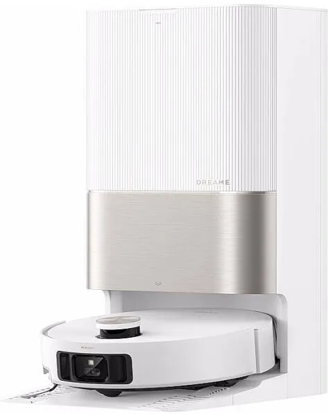 Aspirator robot Dreame X50 Ultra Complete RLX85CE-4-WH, detectare AI a obstacolelor si navigare la 360°, comanda vocala, depasire obstacol de 6CM, aspirare 20000Pa, perie dubla anti-incurcare, baterie 6400mAh, alb