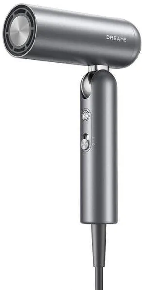 Uscator de Par Dreame Pocket AHD5-SG, 1600W, 110.000 RPM, 70m/s, 5 moduri de temperatura, 300g, ionizare, Gri