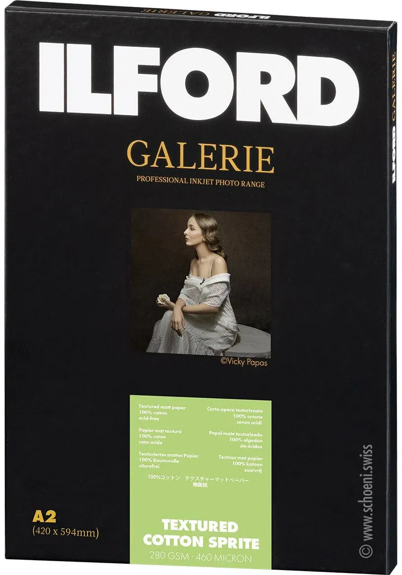 Hartie Foto Ilford ILFORD Galerie Textured Cotton Sprite 280g A2 25 Sheets