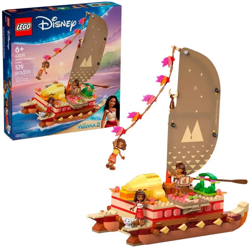 LEGO DISNEY 43270 Moana's Adventure Canoe