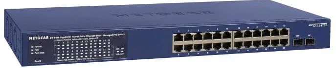 Netgear GS724TP-300EUS Managed L2/L3/L4 Gigabit Ethernet (10/100/1000) Power over Ethernet (PoE) Blue