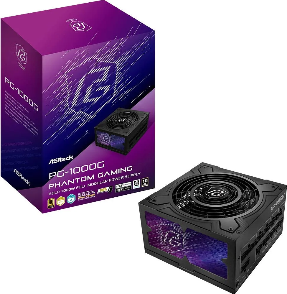 Sursa PC ASRock PHANTOM GAMING 1000W 80 Plus Gold
