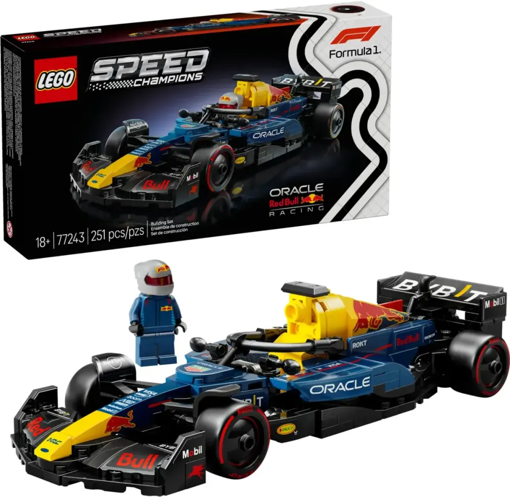 Set constructie LEGO Speed Champions 77243 masina de curse F1 Oracle Red Bull Racing RB20