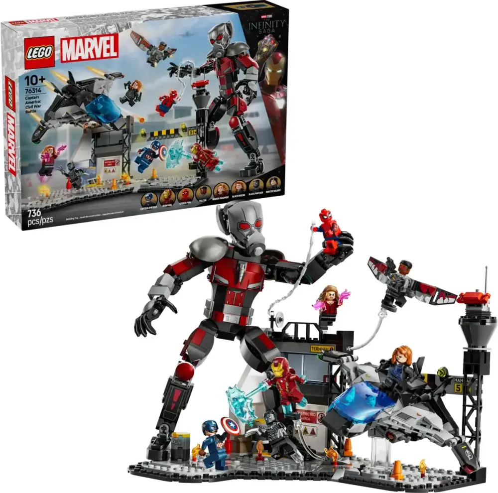 LEGO 76314 Marvel Super Heroes Captain America: Civil War Action Duel