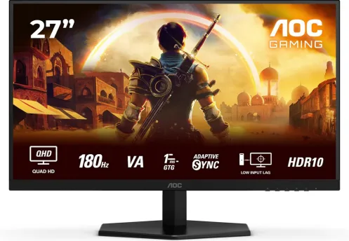 Monitor AOC LED Q27G42XNE, 27 inch, 2560 x 1440 pixeli, 1 ms GTG, Black