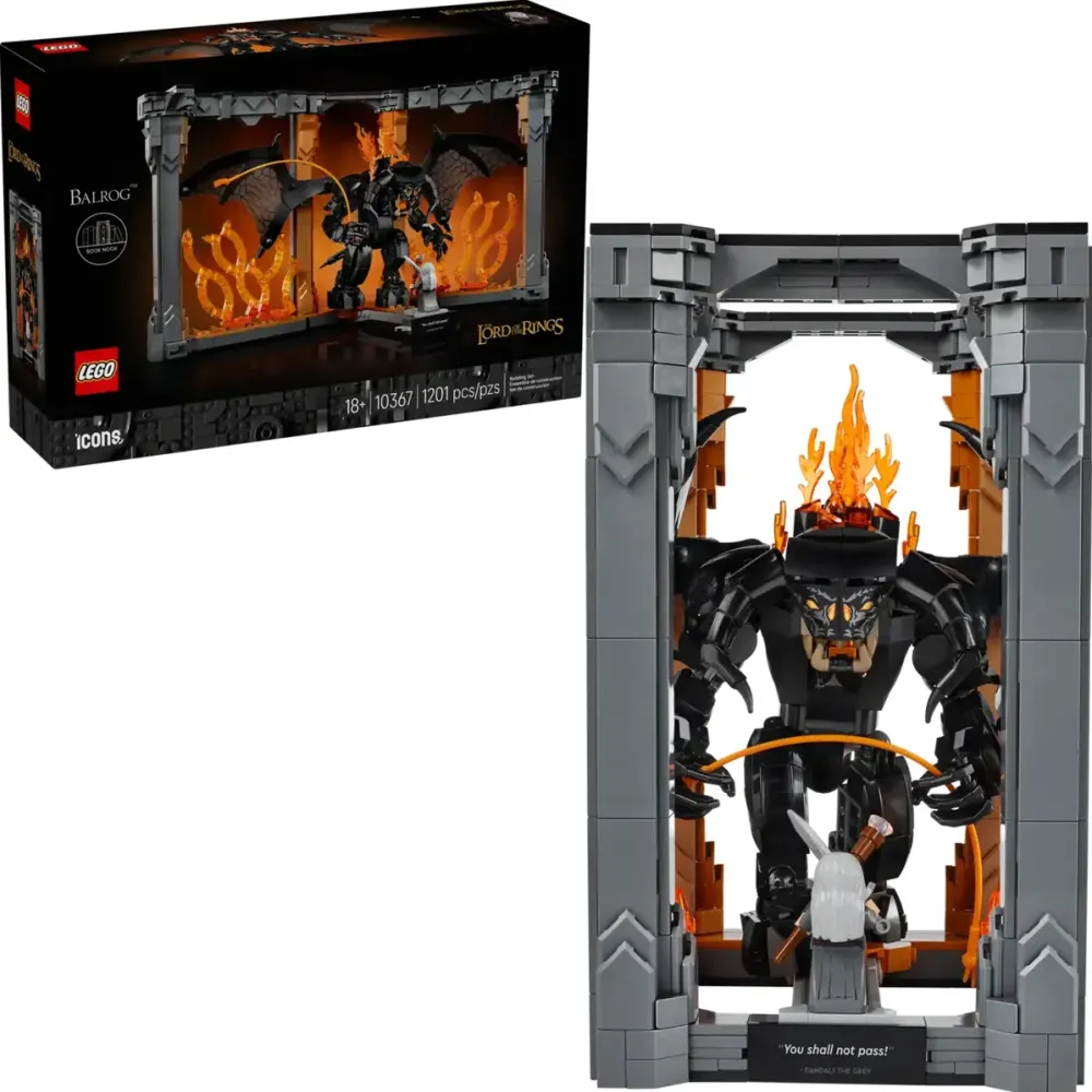 LEGO Stapanul Inelelor - Stapanul Inelelor: Balrog Bookend