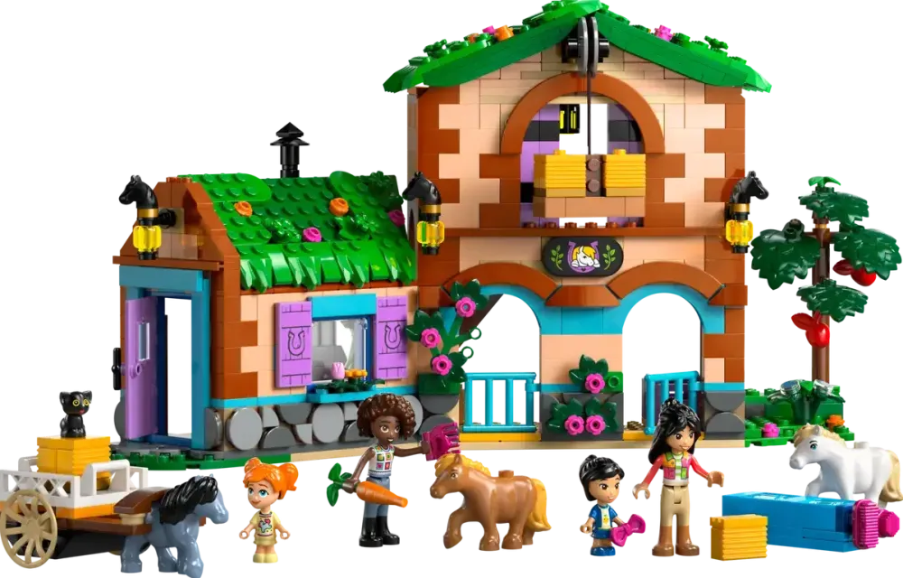 LEGO Friends 42654 Ferma si grajd pentru ponei