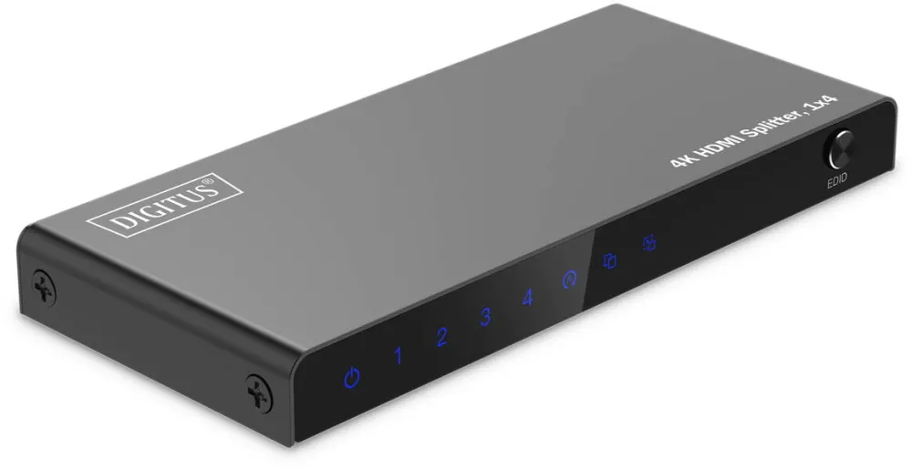 Digitus DIGITUS 4K HDMI Splitter, 1x4, Black