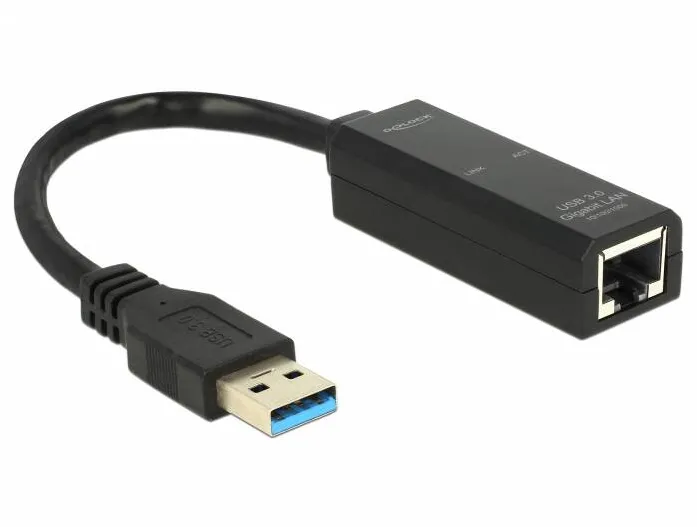 Adaptor DELOCK 62616, USB 3.0 > Gigabit LAN 10/100/1000 Mb/s network USB 3.0 Gigabit Ethernet