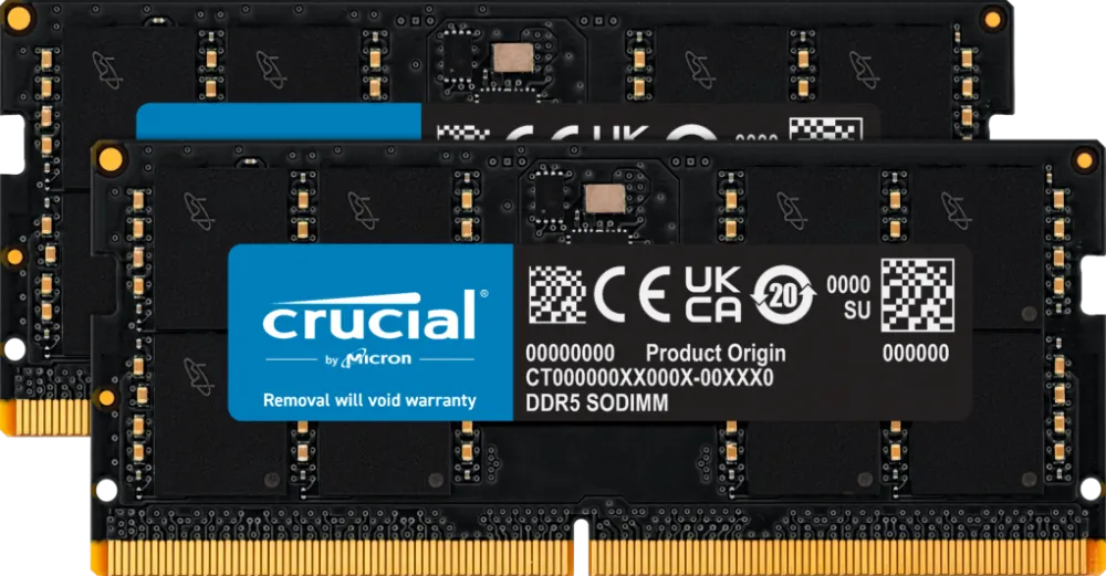 Memorie Laptop Crucial 64GB (2x32GB) DDR5-4800MHz  CL40