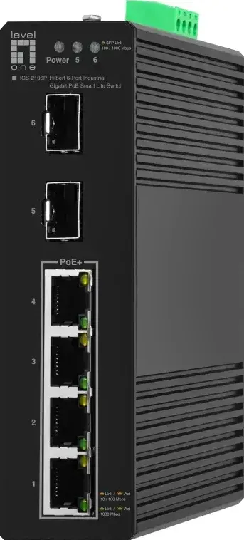 Switch Level One LevelOne 6x GE IGS-2106P 2xSFP, 4xPoE Outputs sw