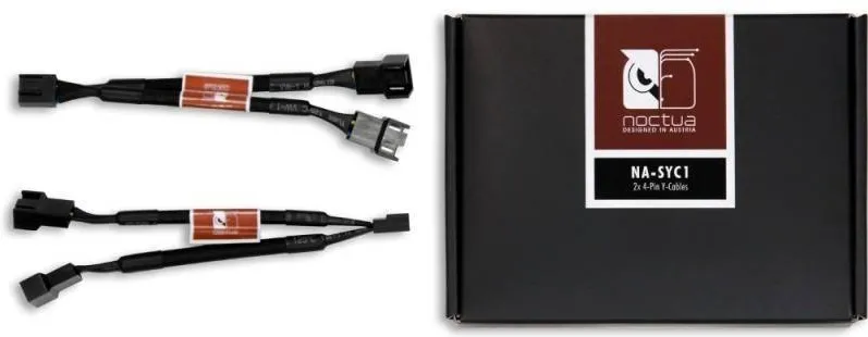 Noctua Cablu 4-pin F - 2x 4-pin M, black