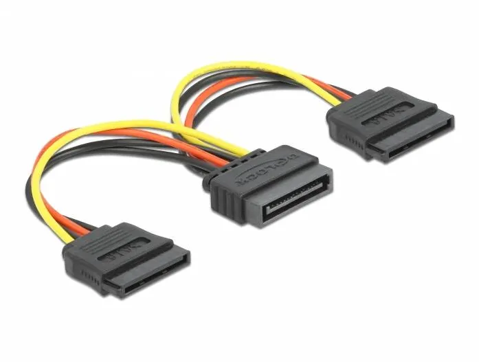 DELOCK Power SATA 15 pin > 2 x SATA HDD