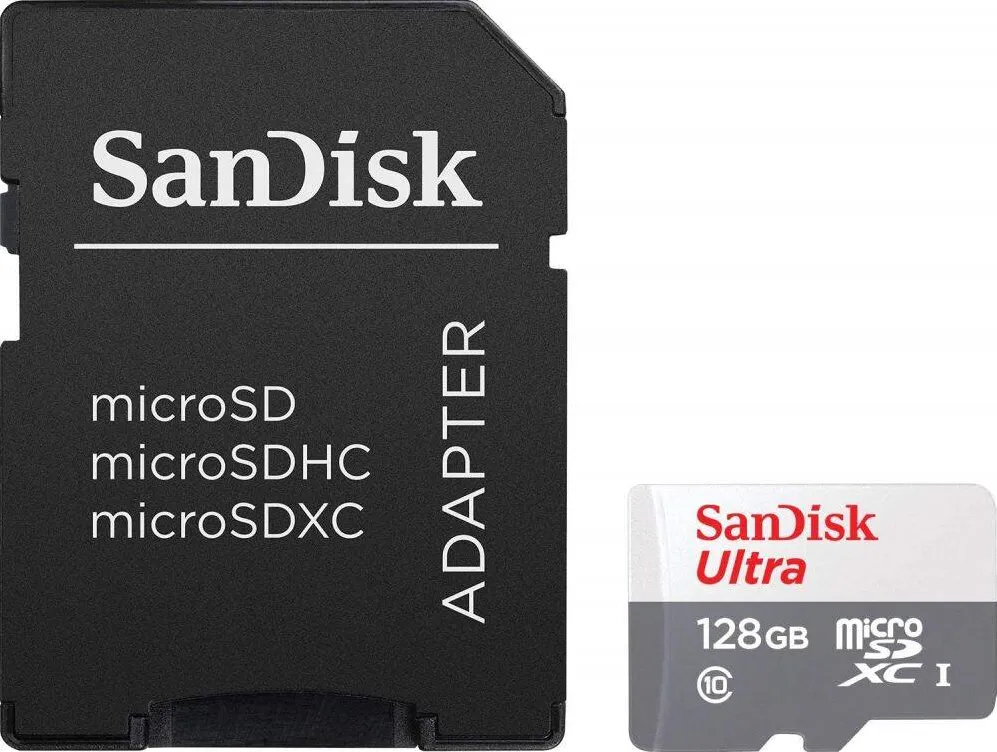 Card de Memorie SanDisk Ultra R100 microSDXC 128GB, UHS-I, Class 10 + Adaptor SD