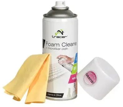 Solutie de curatare TRACER Spuma curatare 400 ml + Microfibra