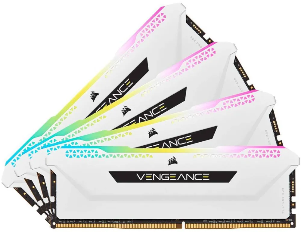 Memorie RAM Corsair Vengeance RGB PRO SL - DDR4 - kit - 64 GB: 4 x 16 GB - DIMM 288-pin - 3200 MHz / PC4-25600 - unbuffered