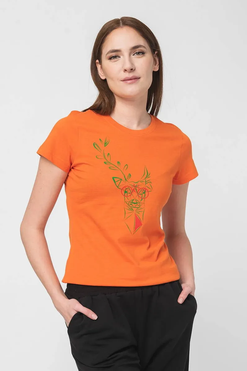 Pegas TRICOU  CERB FAMILIE COPII ORANGE-12