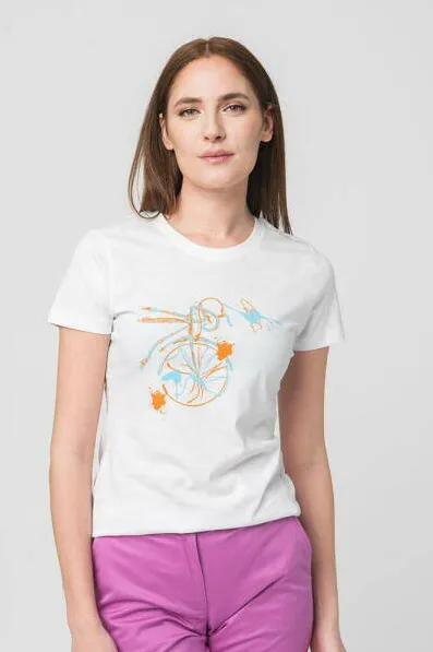 Pegas TRICOU CASUAL F BICICLETA COLOR WHITE-M